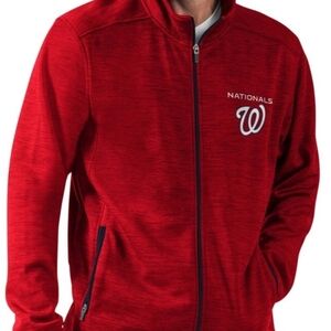 Washington Nationals Red Full-Zip Jacket for Men GIII Sports By Carl Banks